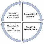 Wheel of Employee Engagement - areas cycle