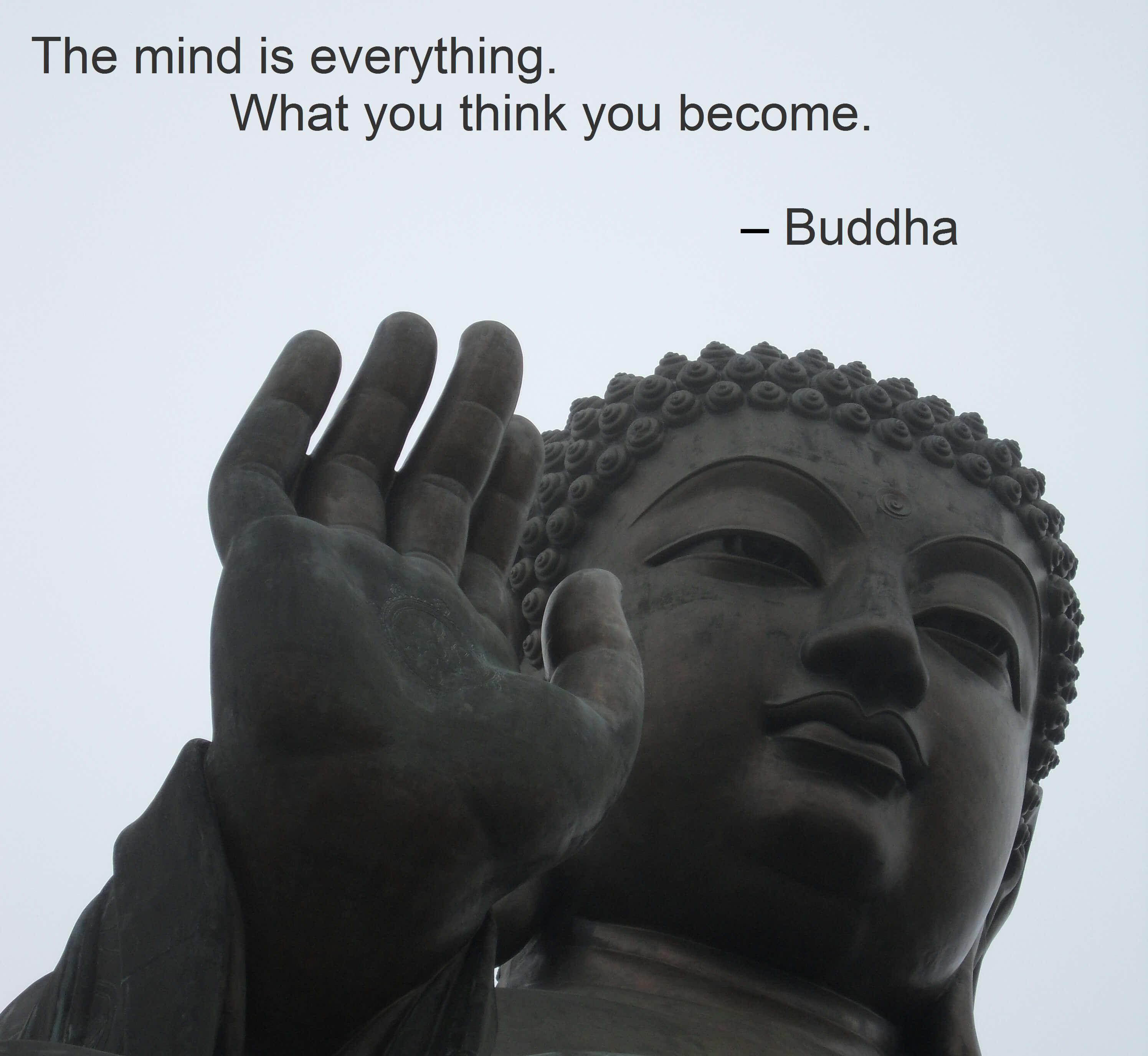 The mind is everything. What you think you become. – Buddha