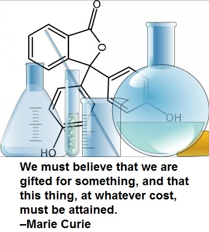 We must believe that we are gifted for something, and that this thing, at whatever cost, must be attained. –Marie Curie