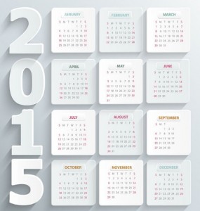 Flat-White-2015-Calendar-Vector by zcool