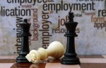 Chess and employment concept