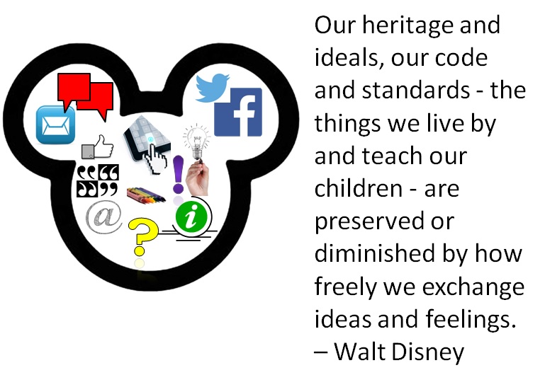 Our heritage and ideals, our code and standards - the things we live by and teach our children - are preserved or diminished by how freely we exchange ideas and feelings. – Walt Disney