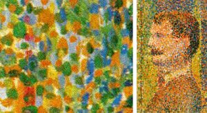 Pointilism example: Georges Seurat, “La Parade de Cirque”