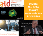 ATD NYC Q1 2018: This Is the Thought Leadership You Are Missing