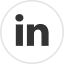 LinkedIn Icon - Black logo on white circle